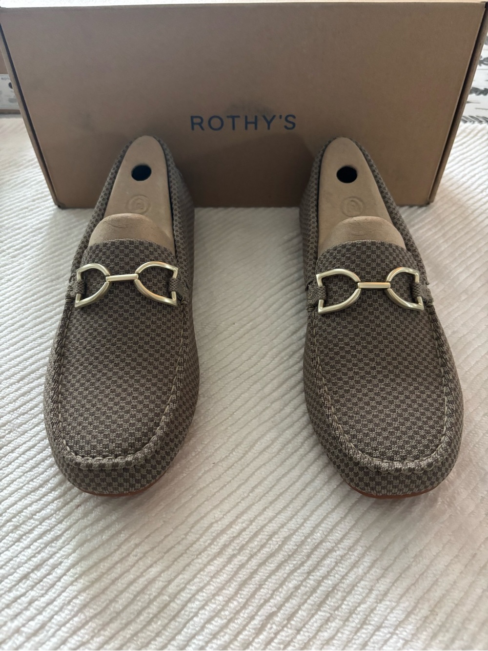Rothy's Men's Latte Microcheck